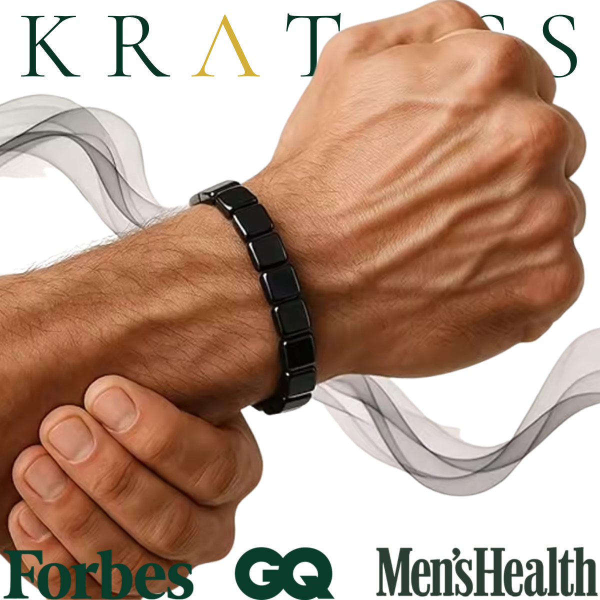 KRATOSS® Genuine Italian Hematite Band